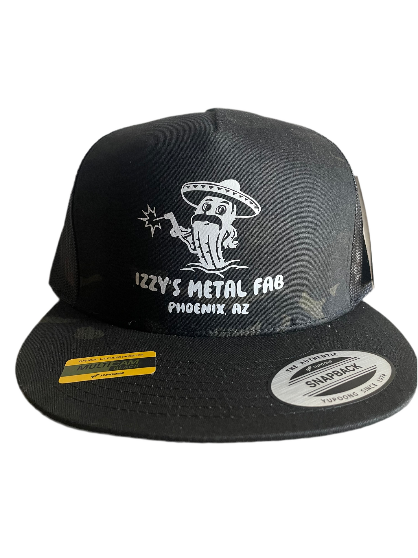 Saguaro Stache Black Camo Snapback