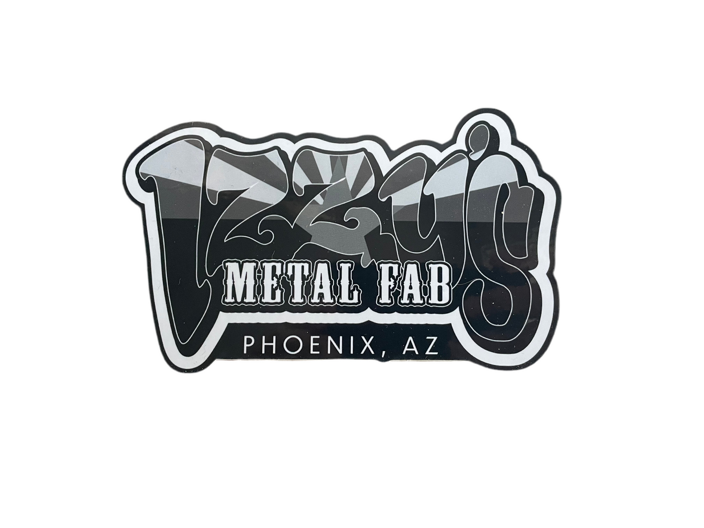 AZ Flag Black & White Sticker